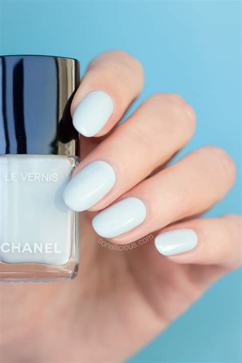 chanel nail polish blue pastel|Chanel nails color chart.